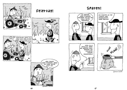 Beispiele für Comic und Comics vom Comiczeichner Rainer M. Osinger.